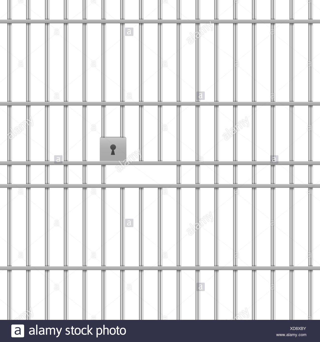Prison Bars Background Stock Photo