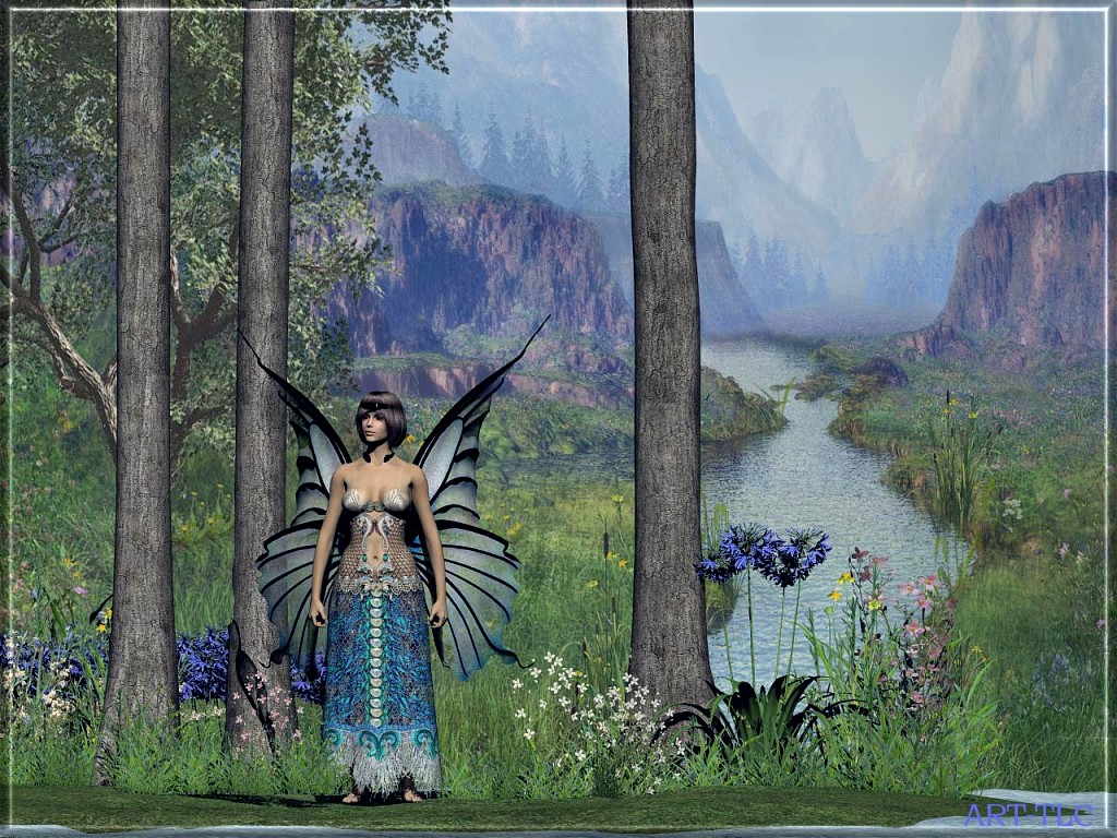Wallpaper By Art Tlc Fairies Galore