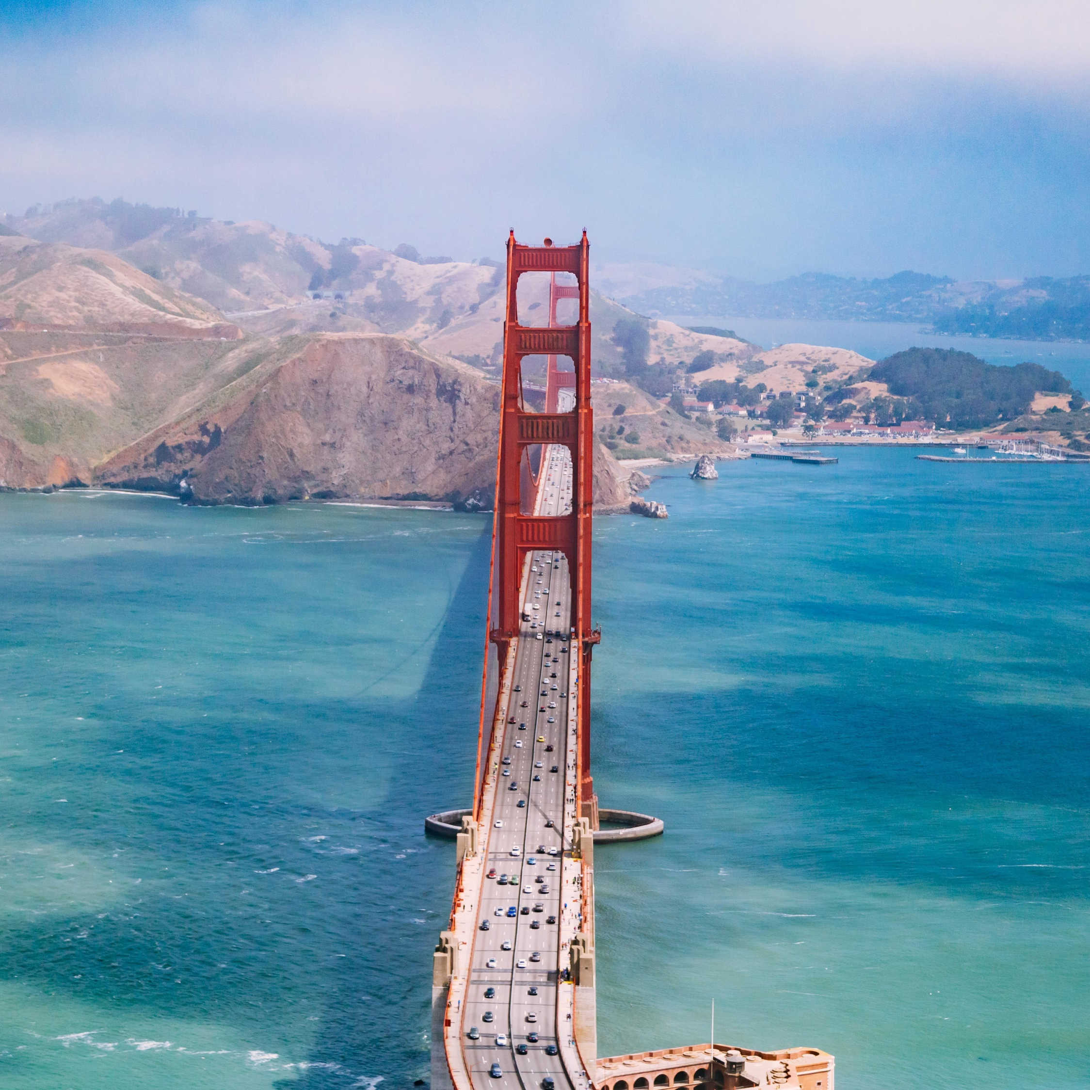 San Francisco Bridge Architecture Aerial