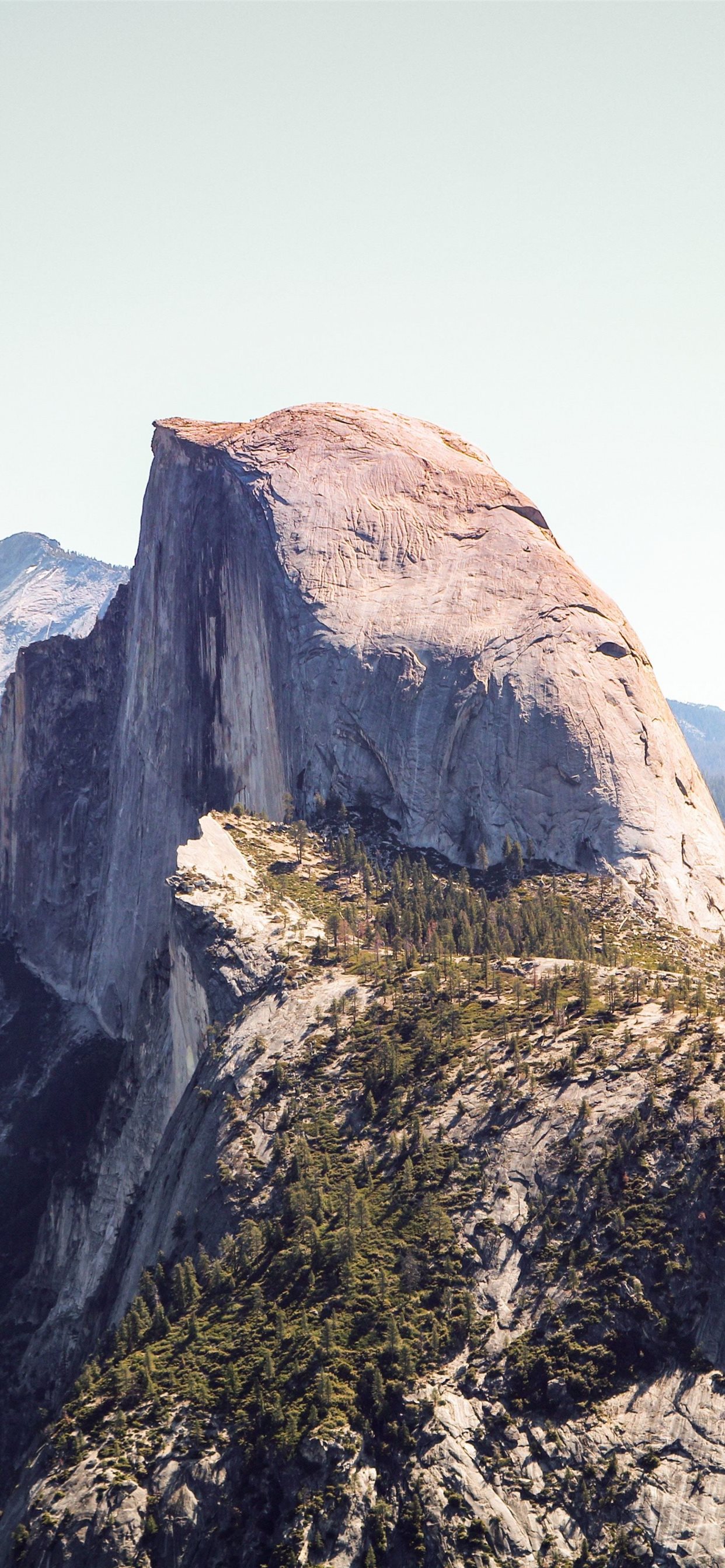 Half Dome Yosemite Valley National Park Nature iPhone X Wallpaper