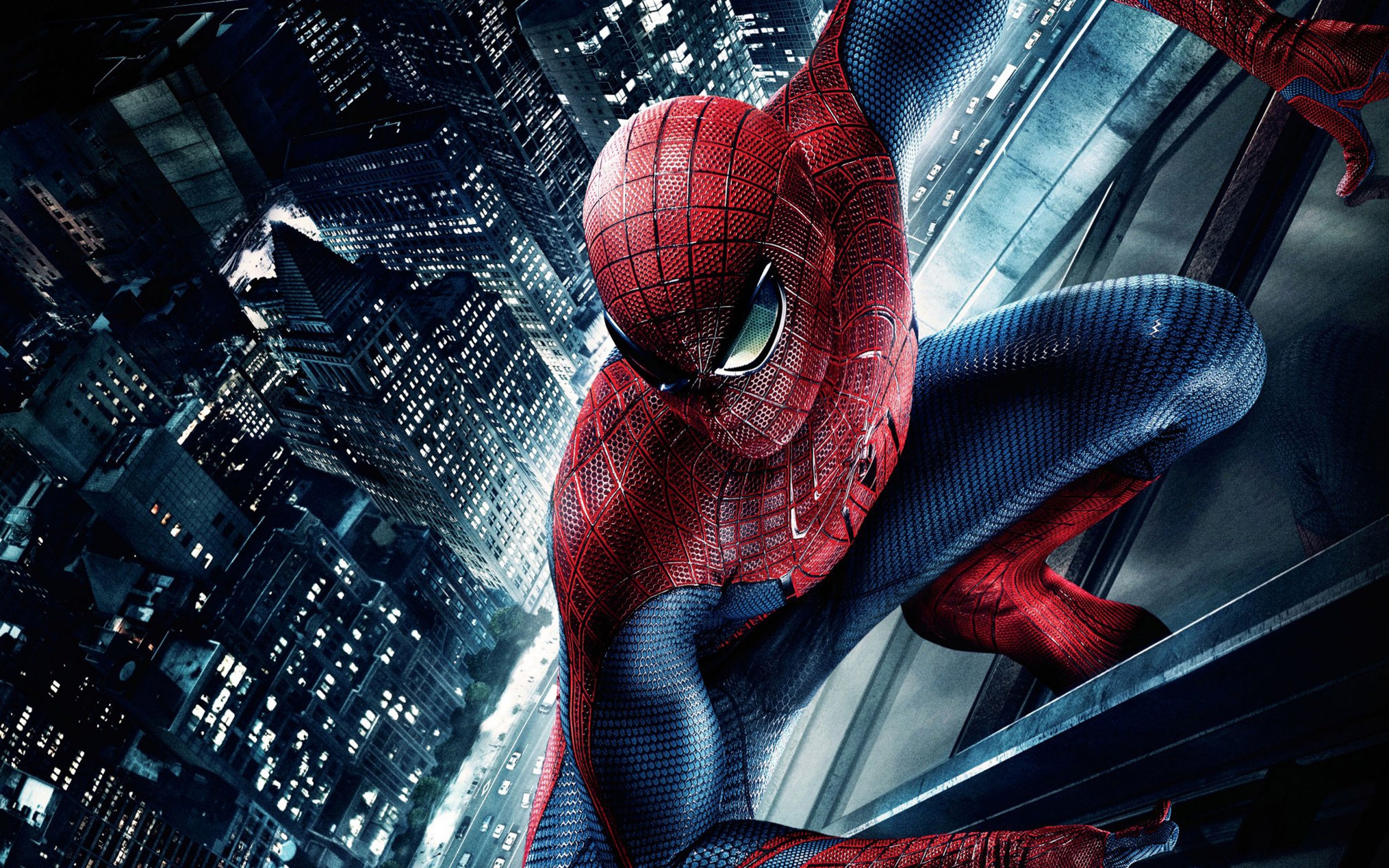 The Amazing Spider Man Over City Desktop Wallpaper