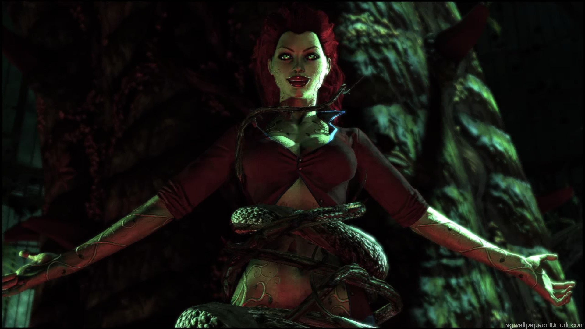Poison Ivy A Screenshot From The Batman Arkham Asylumclick Image