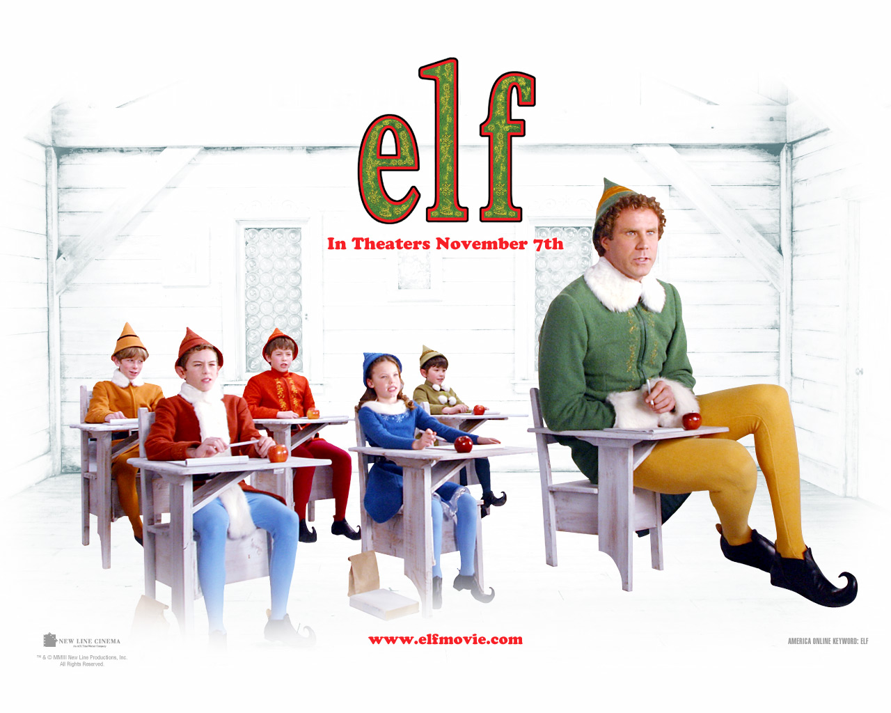 Christmas Elf Desktop Wallpaper