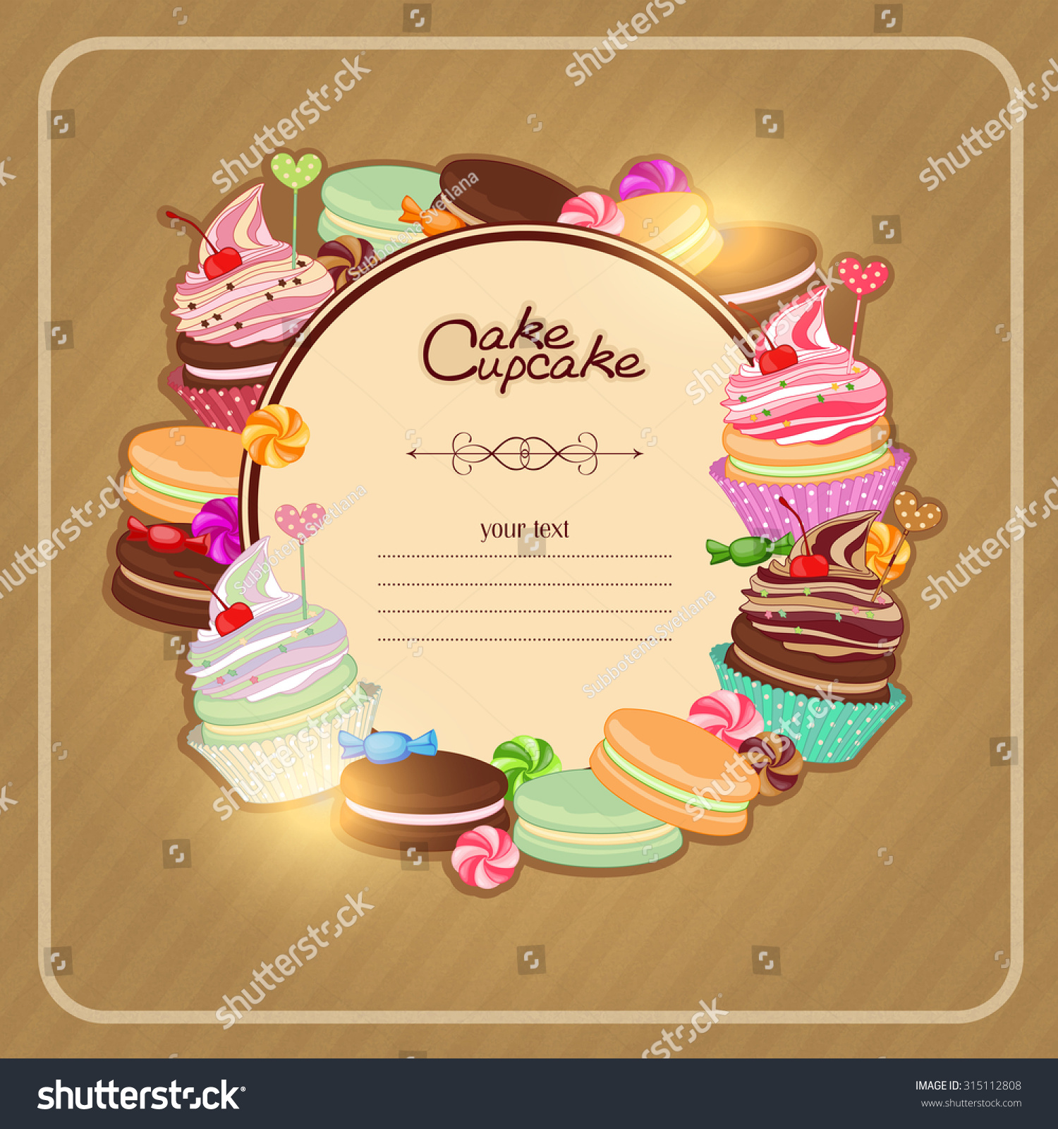 Illustration Pastries Menu Bakeries Cardpatisserie Background
