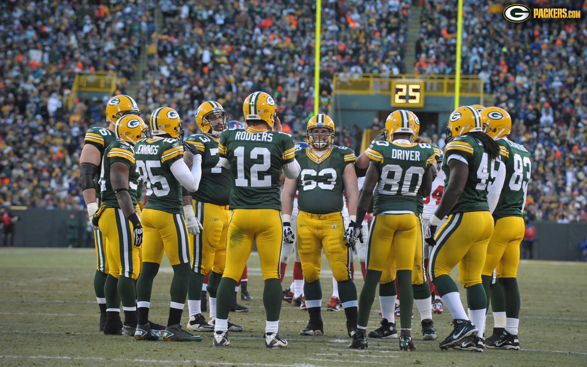 Nfl Green Bay Packers Offense Team Wide