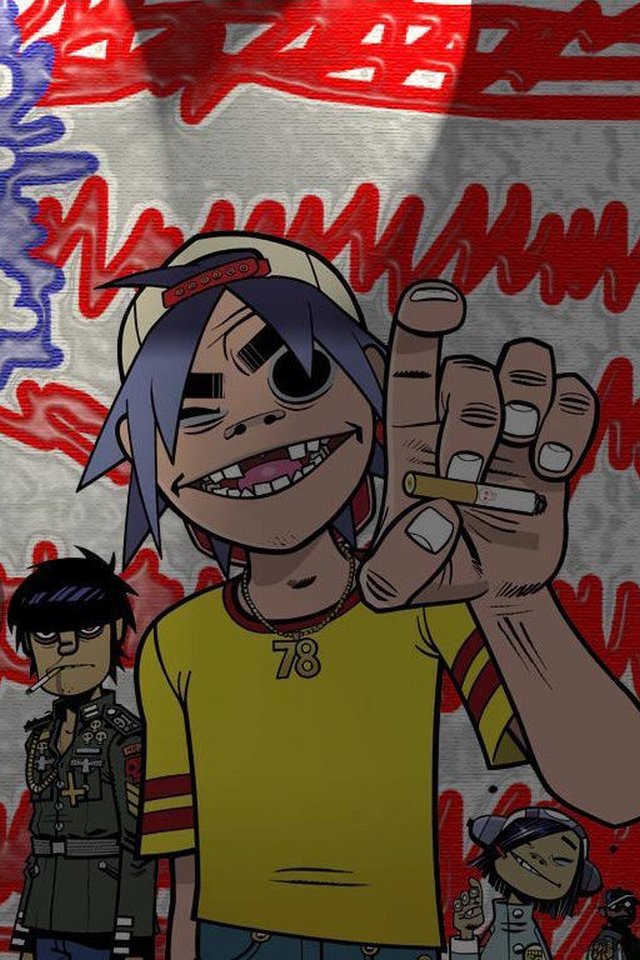 iPhone Background Gorillaz From Category Music And Artists Wallpaper