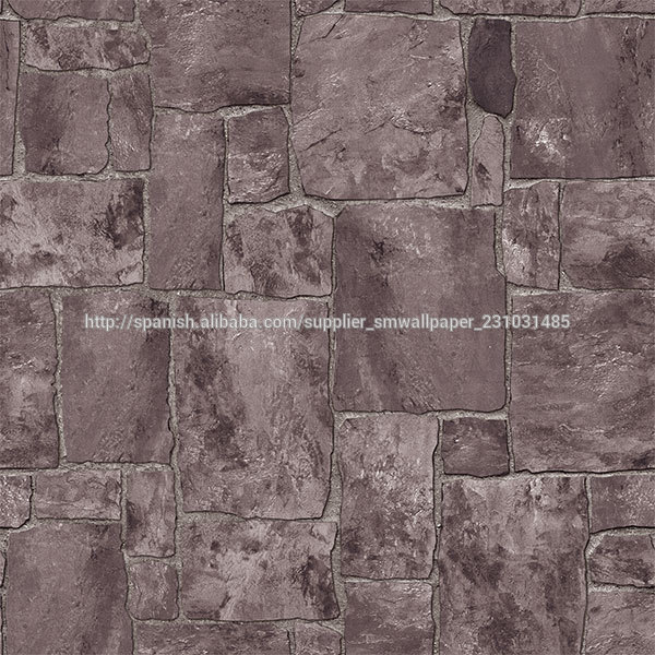 Vinyl Wallpaper 3d Design Effect Stone Brick Wall Paper For Decorating