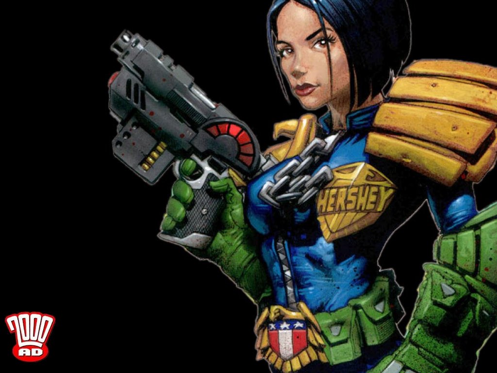 2000ad Wallpaper Where The Series Is Judge Hershey