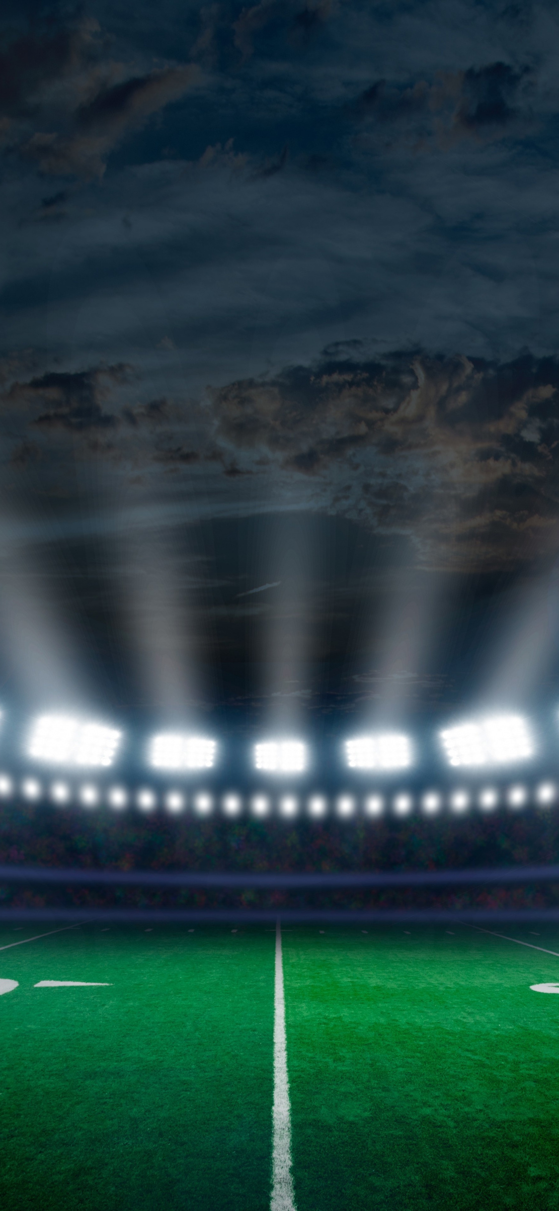 Stadium Football Lights Sports Wallpaper Background