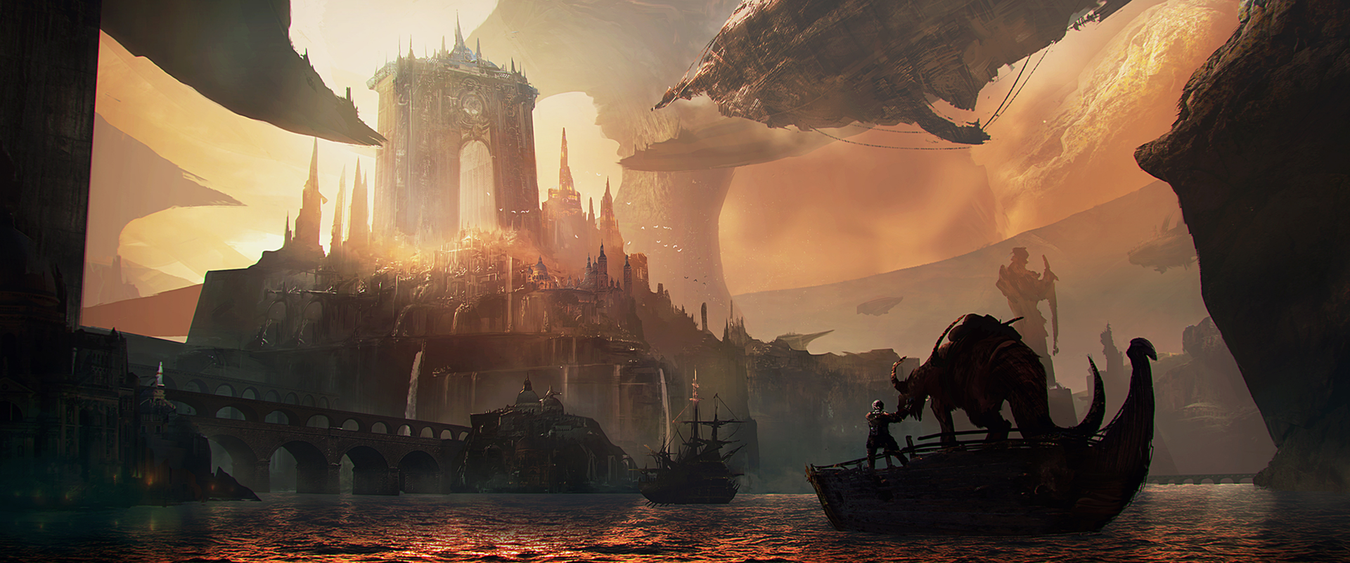 Rinzler On Sci Fi City Cool Landscapes Fantasy Concept