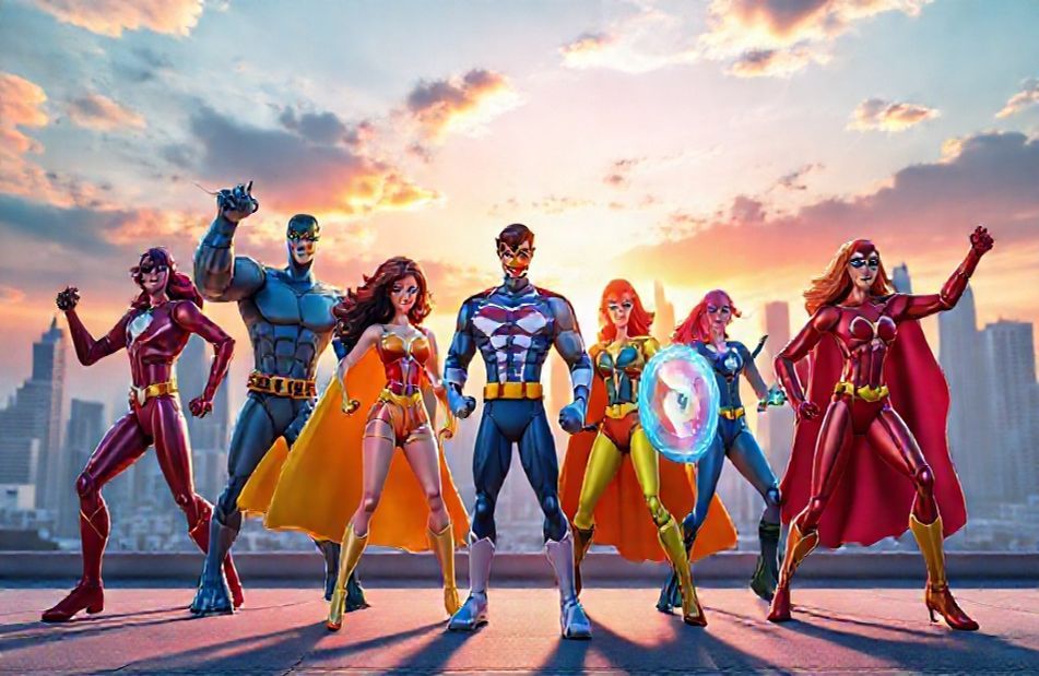 3d Super Heroes Wallpaper
