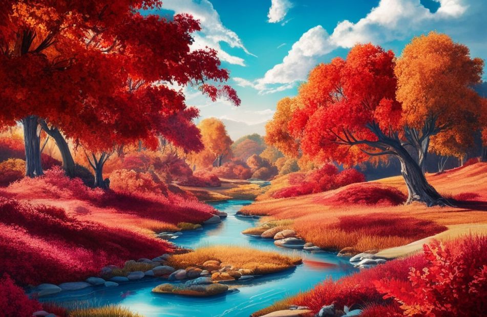 Red Nature Wallpaper