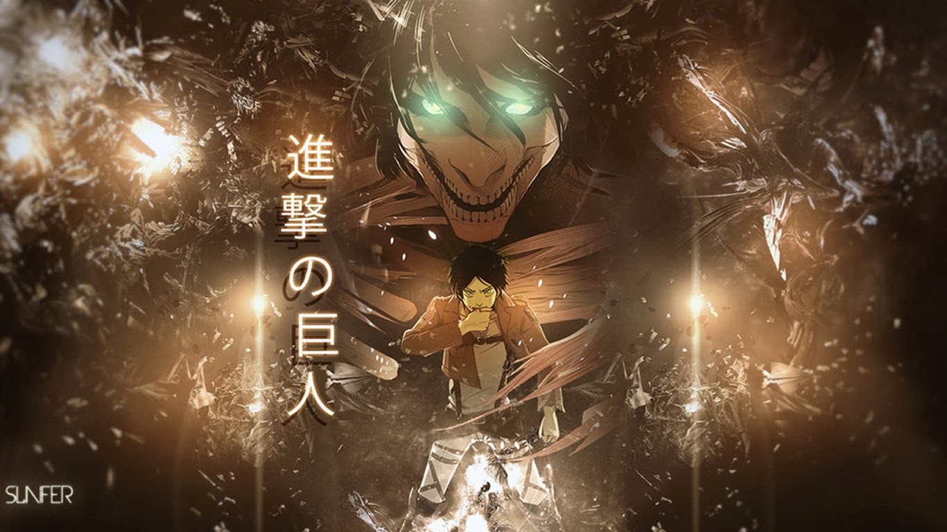rogue titan form attack on titan shingeki no kyojin anime hd wallpaper 1366x768