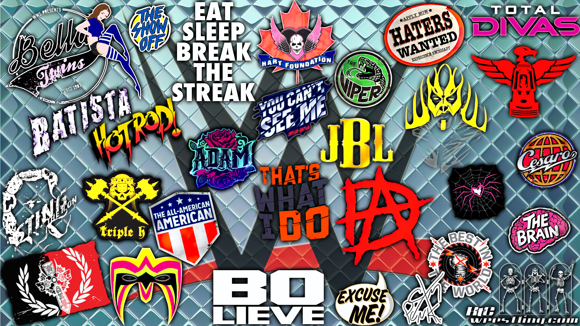 Wallpaper of the Week New Era WWE Logo Wallpaper Hittin The