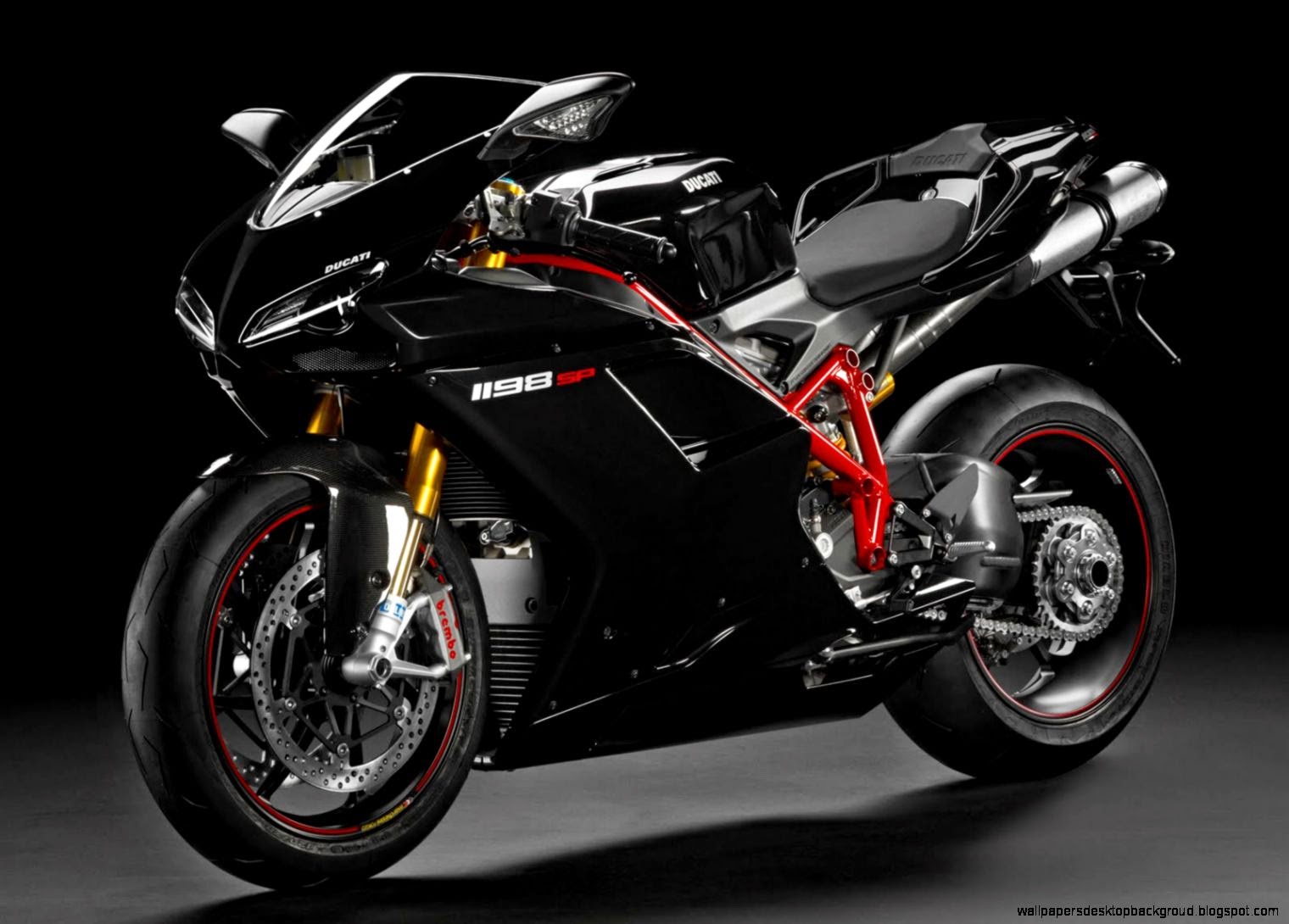 Superbike Ducati 1198sp Black Wallpaper HD