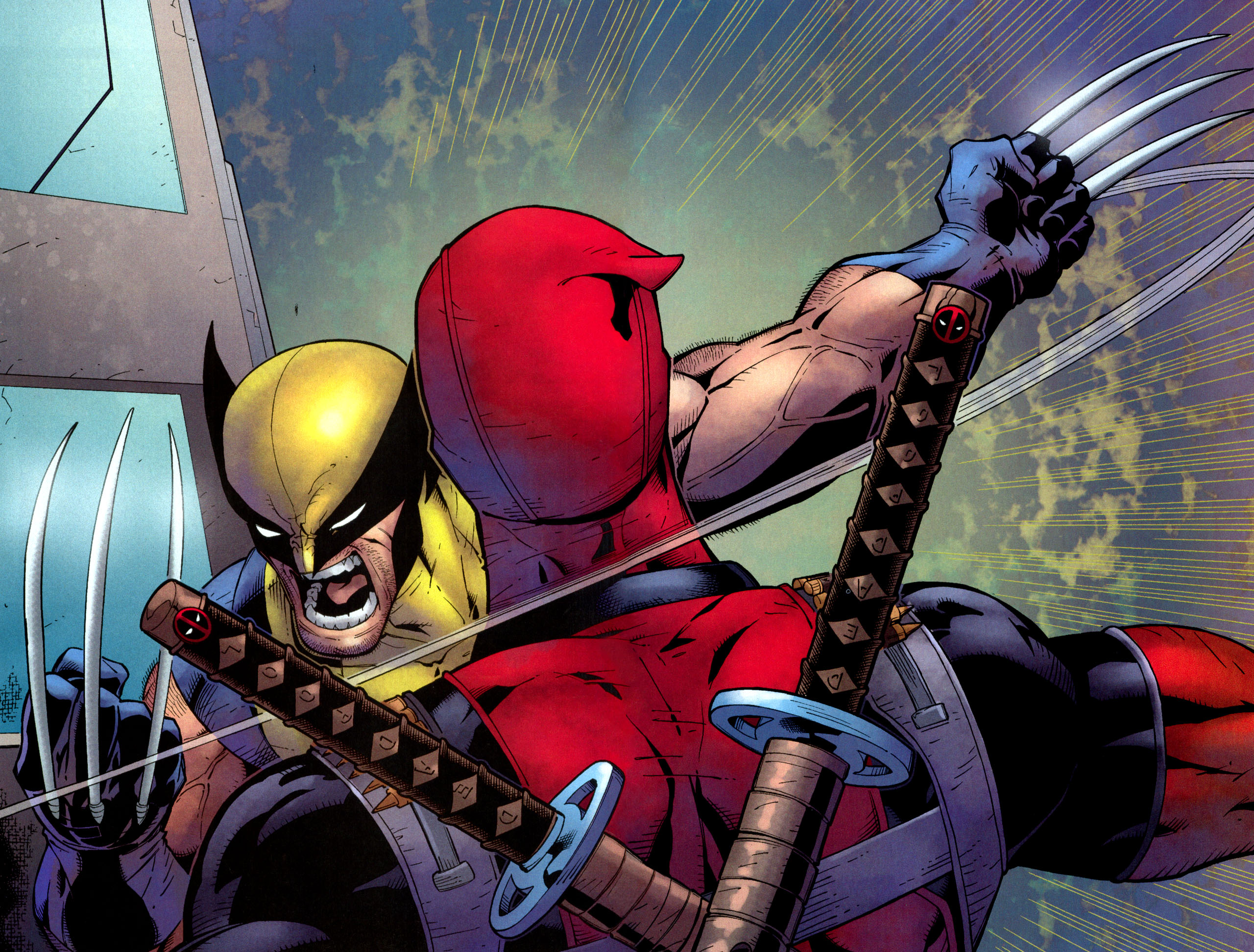 Wolverine Deadpool Wade Wilson Marvel Ics HD Wallpaper Of Cartoon