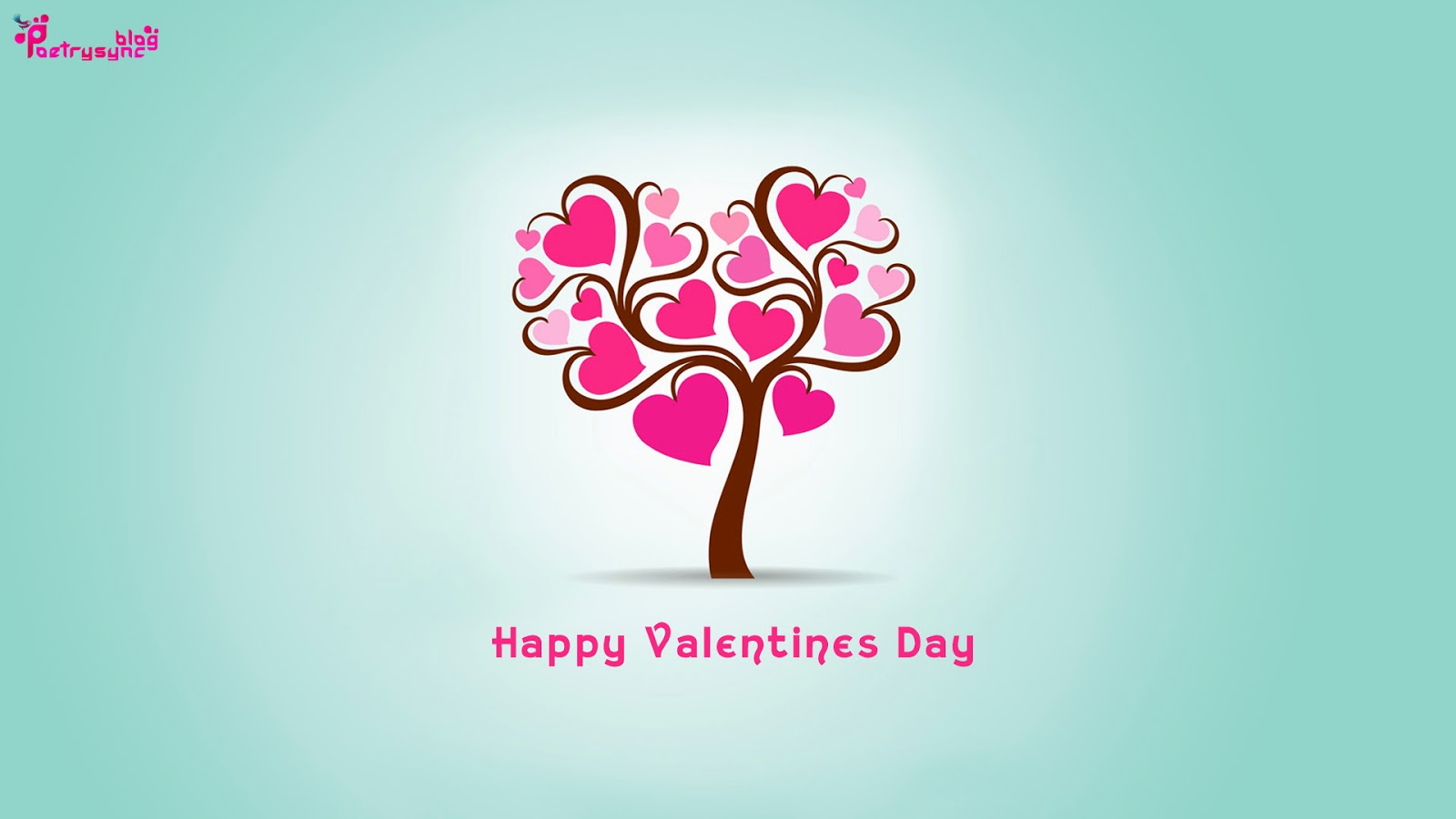 Happy Valentines Day Heart Tree Desktop Background Wallpaper