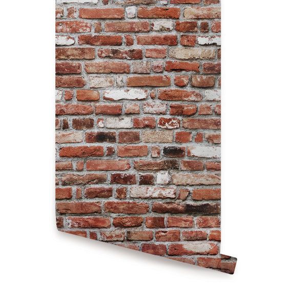 Free download Red Bricks Wallpapers Repositionable Temporary Wallpapers