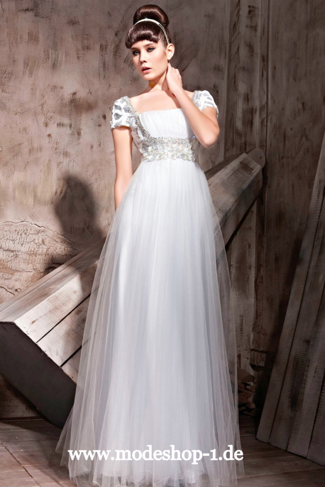Italian Silk Satin Wedding Gown Top Of Modern Fashion Trend Photo
