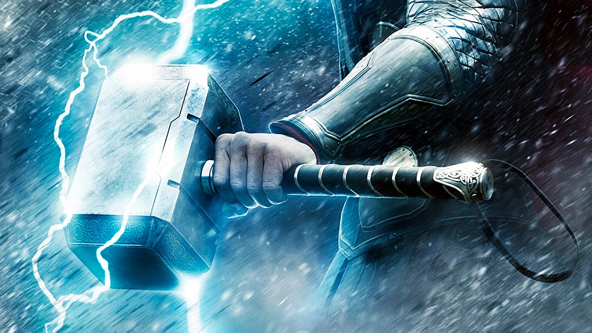 Thor Hammer Lightning HD Wallpaper Background Image