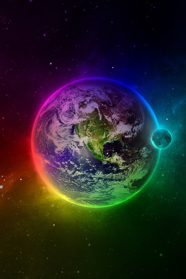 Colorful Earth iPhone Wallpaper 5s4s3g Html