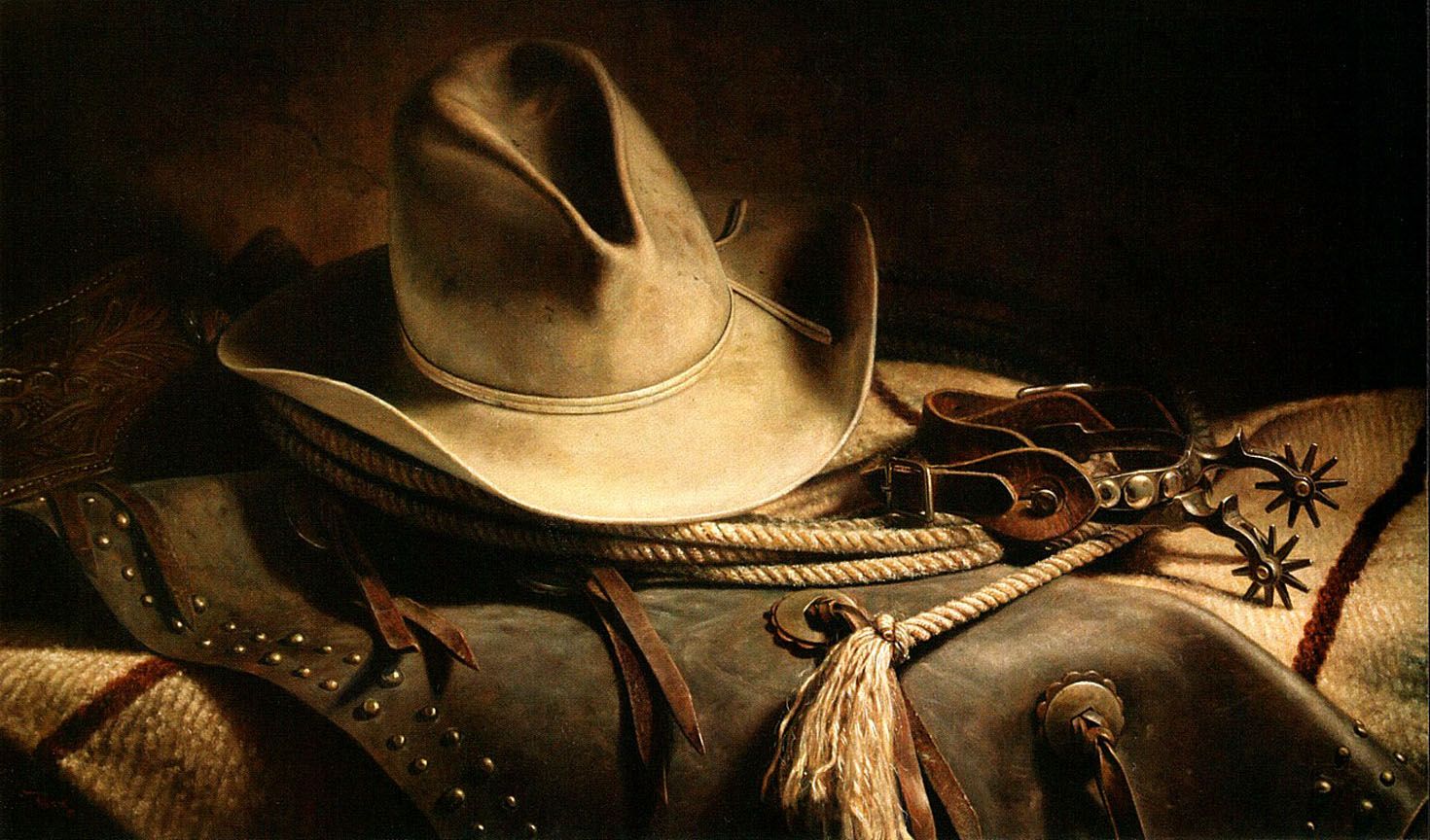 Western Cowboy Wallpaper Top Background