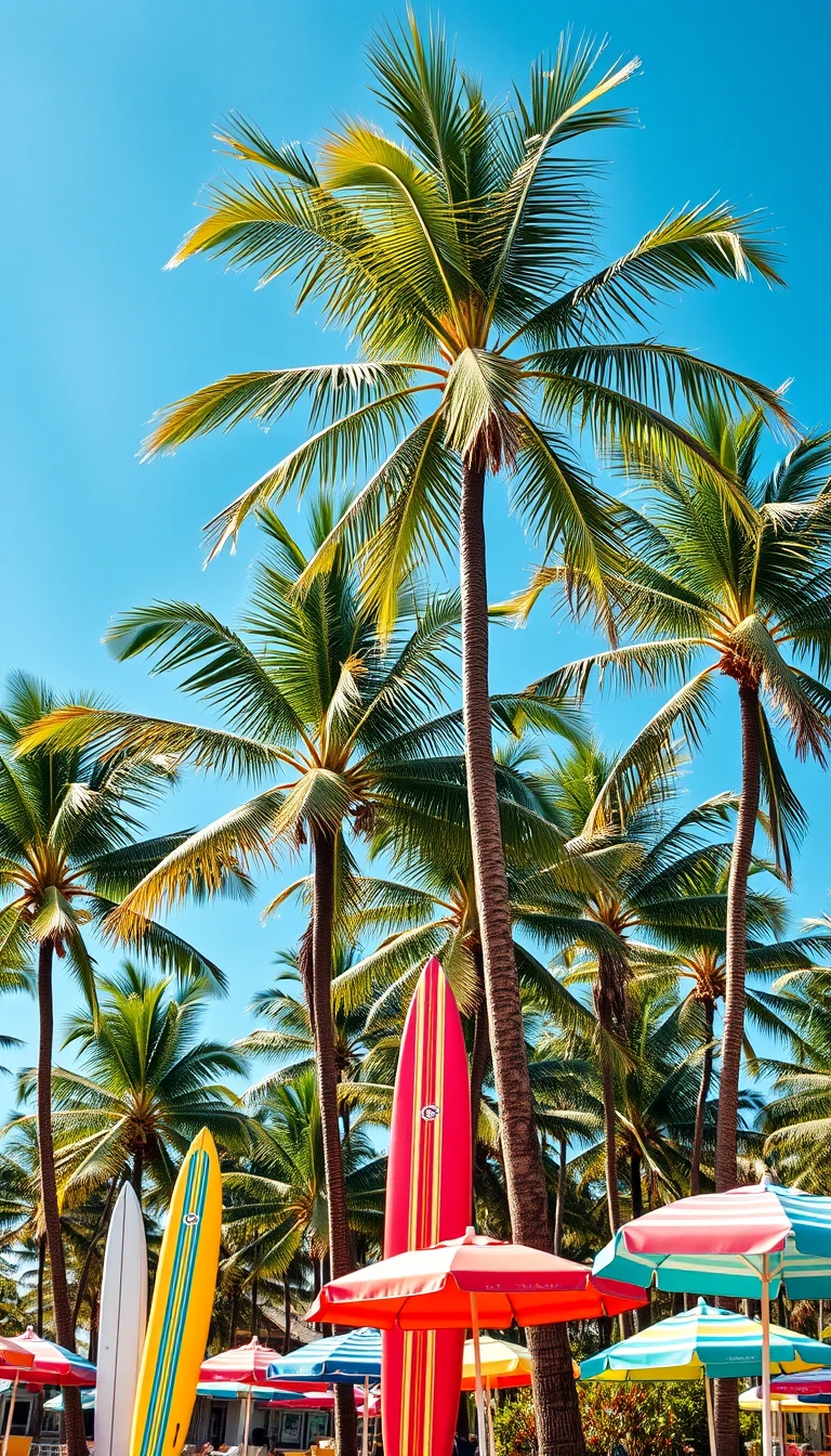 Tropical Preppy Summer Wallpaper