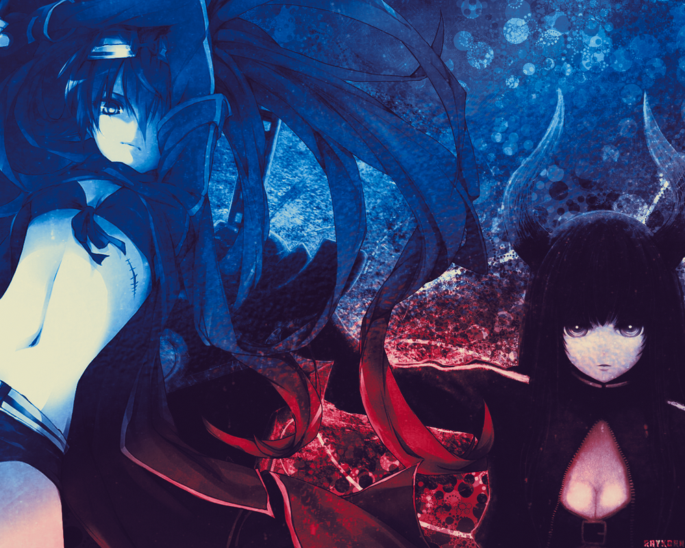 Black Rock Shooter   Black Gold Saw Wallpaper by Raykorn
