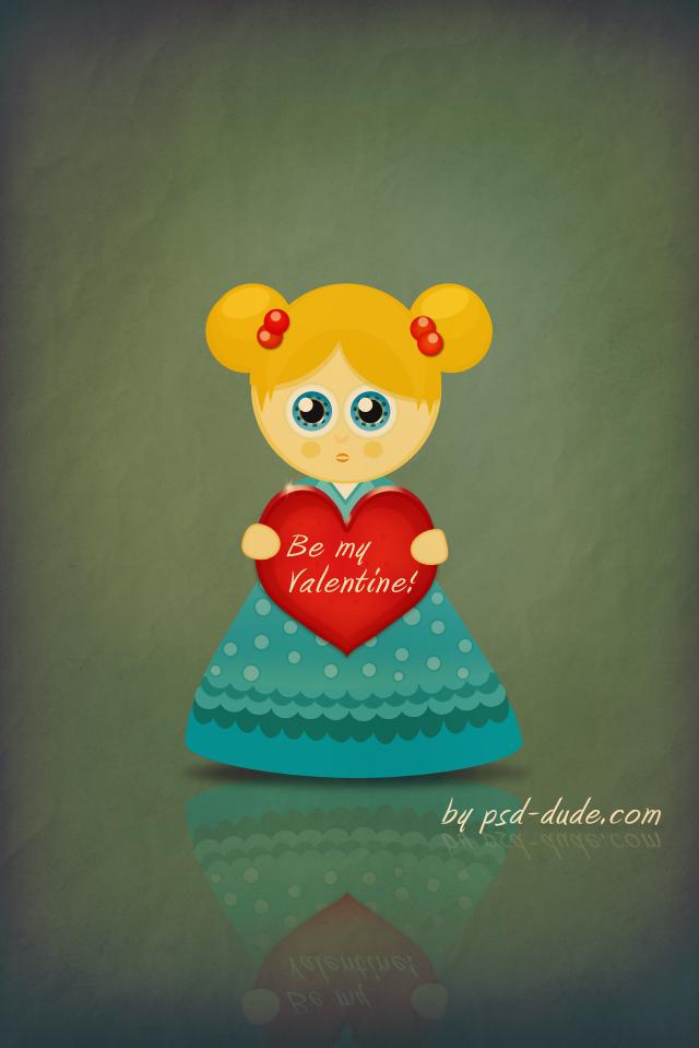 Be My Valentine iPhone Wallpaper