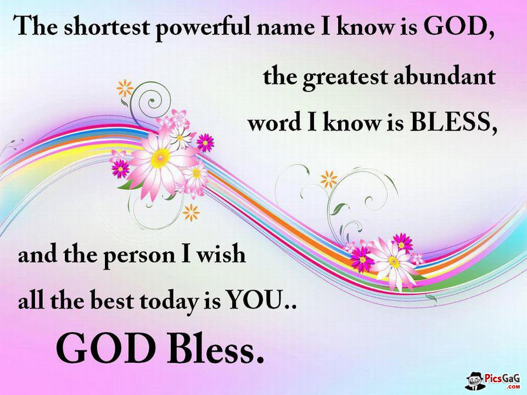 God Bless You Quote Wallpaper And All The Best