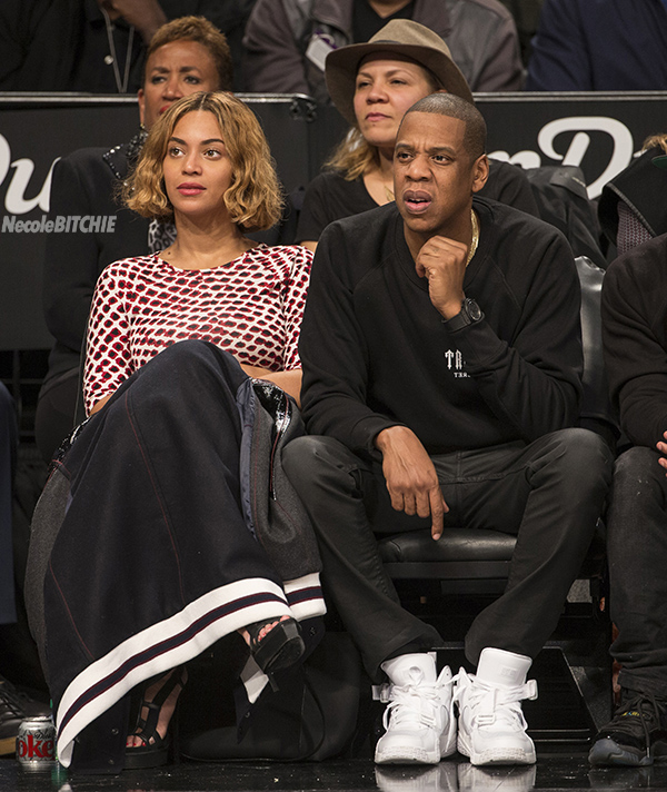Photos Beyonce And Jay Z Are Good Courtside Entertainment At The S