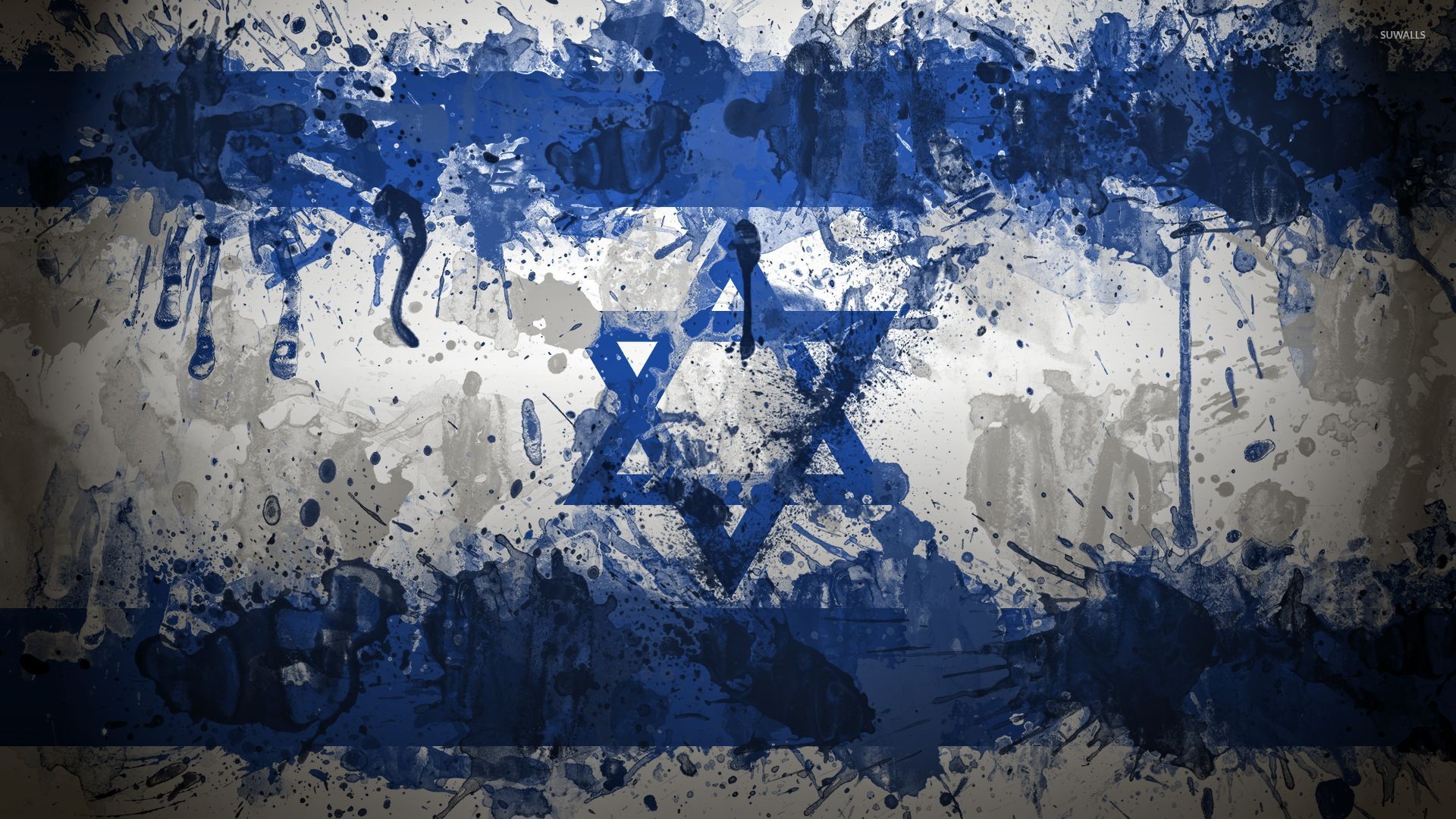 Flag Of Israel Wallpaper Digital Art