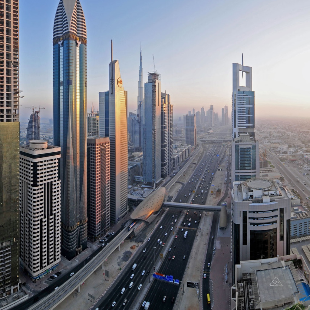 Downtown Dubai Widescreen iPad Wallpaper iPhone