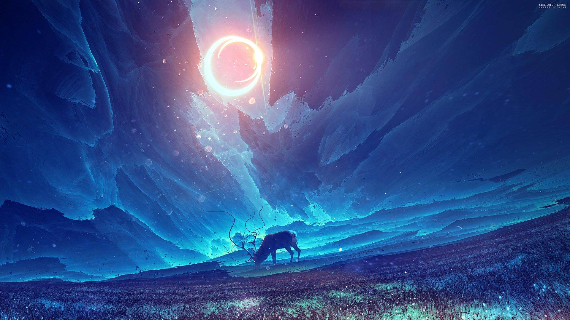 Anime Blue Wallpaper