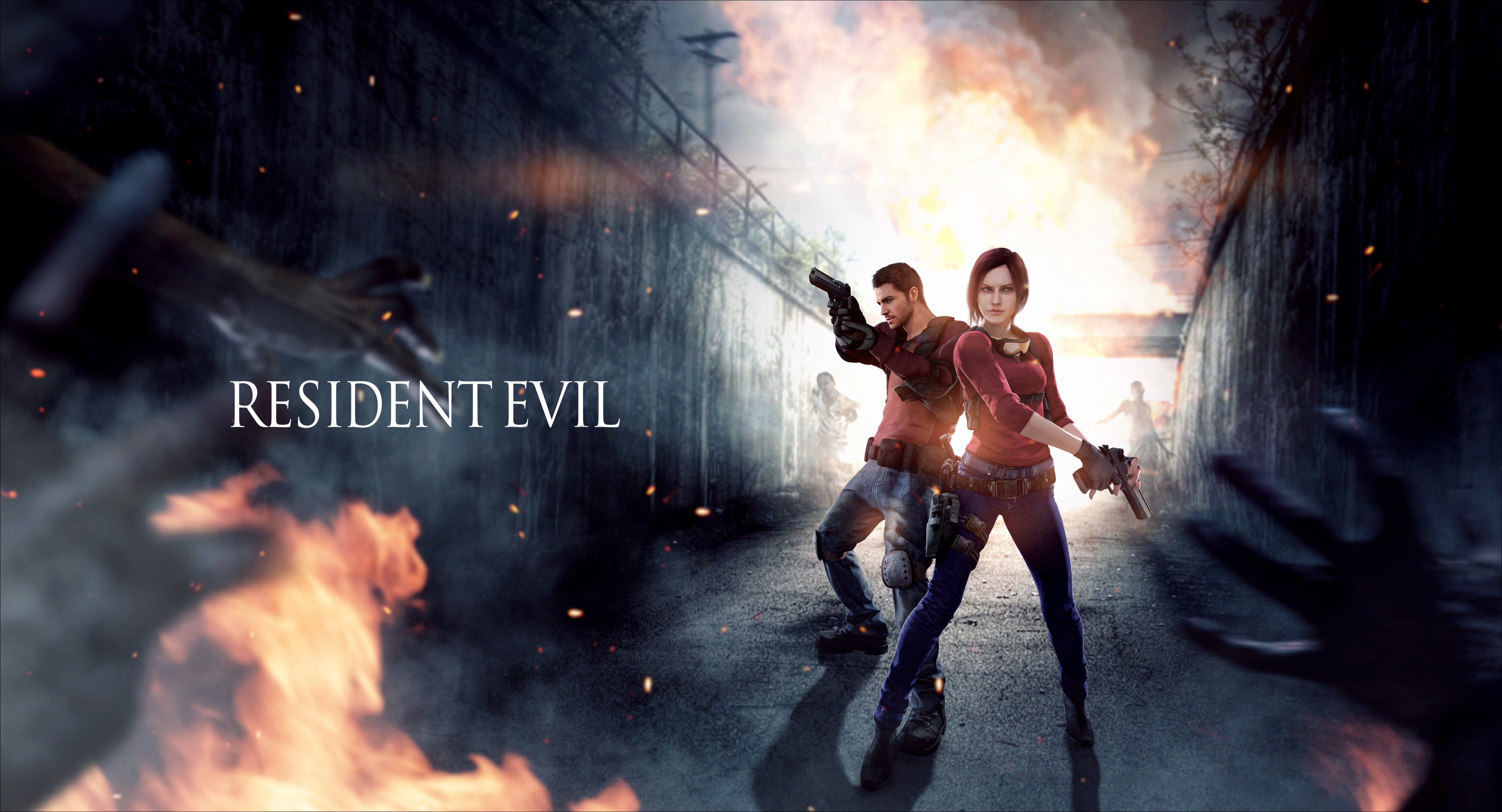 Claire Redfield Chris Resident Evil Wallpaper