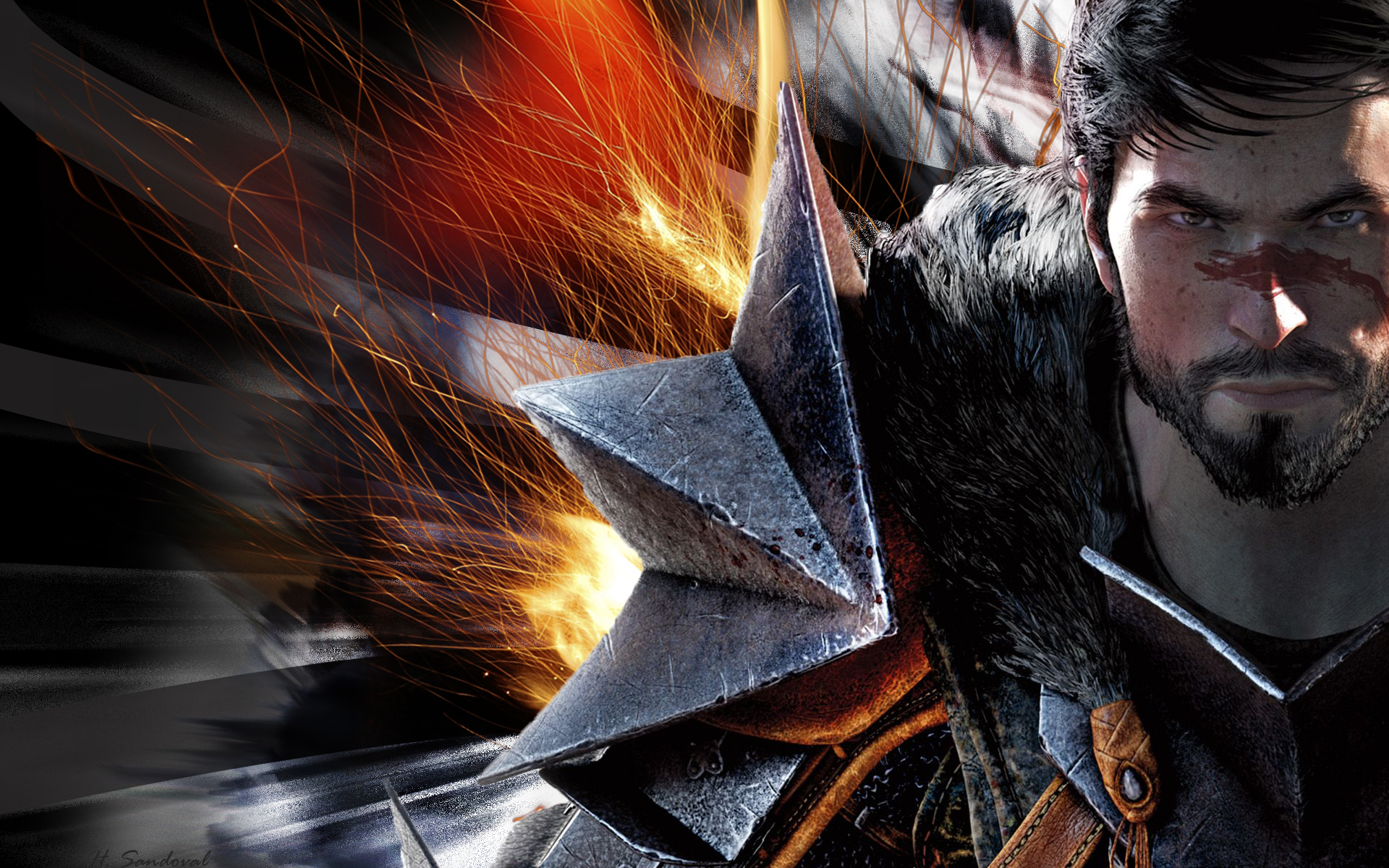 Video Game Dragon Age Ii Dark Hawke Mage Blood Wallpaper