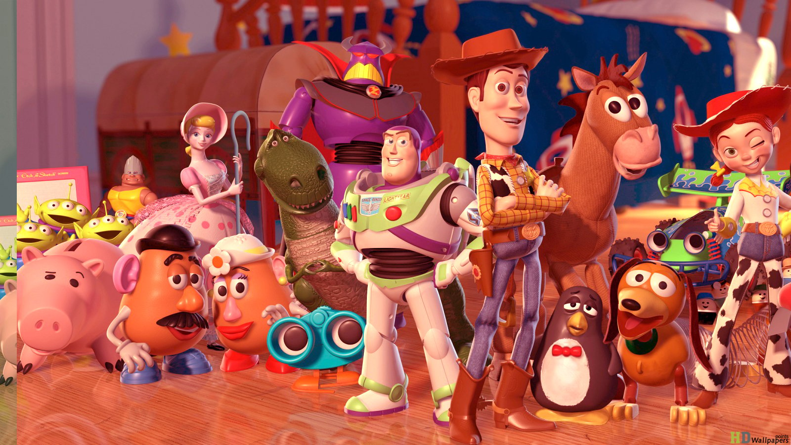 Toy Story Characters Family Wallpapers HD Wallpaper