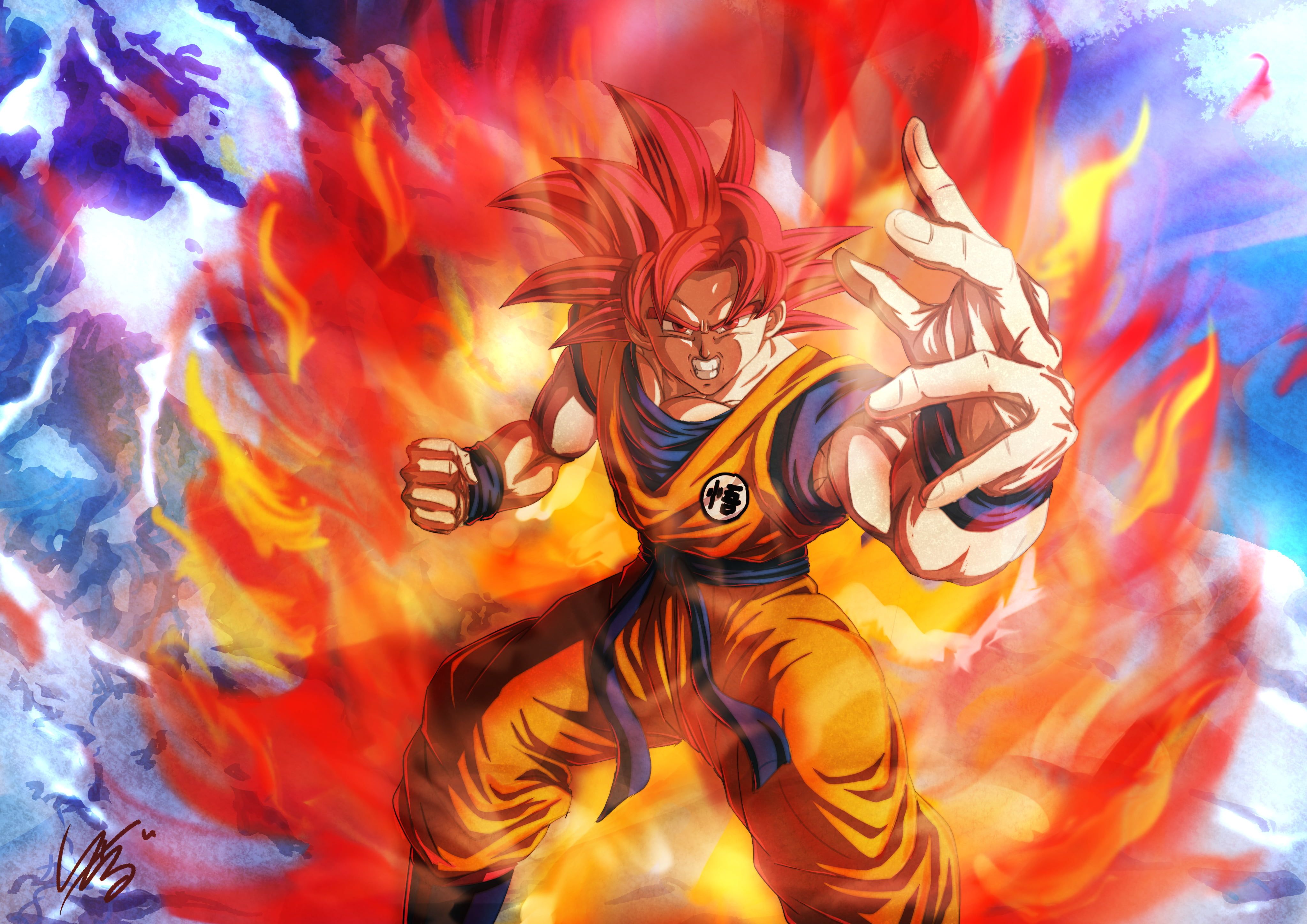 Free download Dragon Ball Dragon Ball Super Goku Super Saiyan God 4K  [4093x2894] for your Desktop, Mobile & Tablet | Explore 25+ Ssj God Goku  Wallpapers | Goku Wallpaper, God Wallpapers, Goku Backgrounds