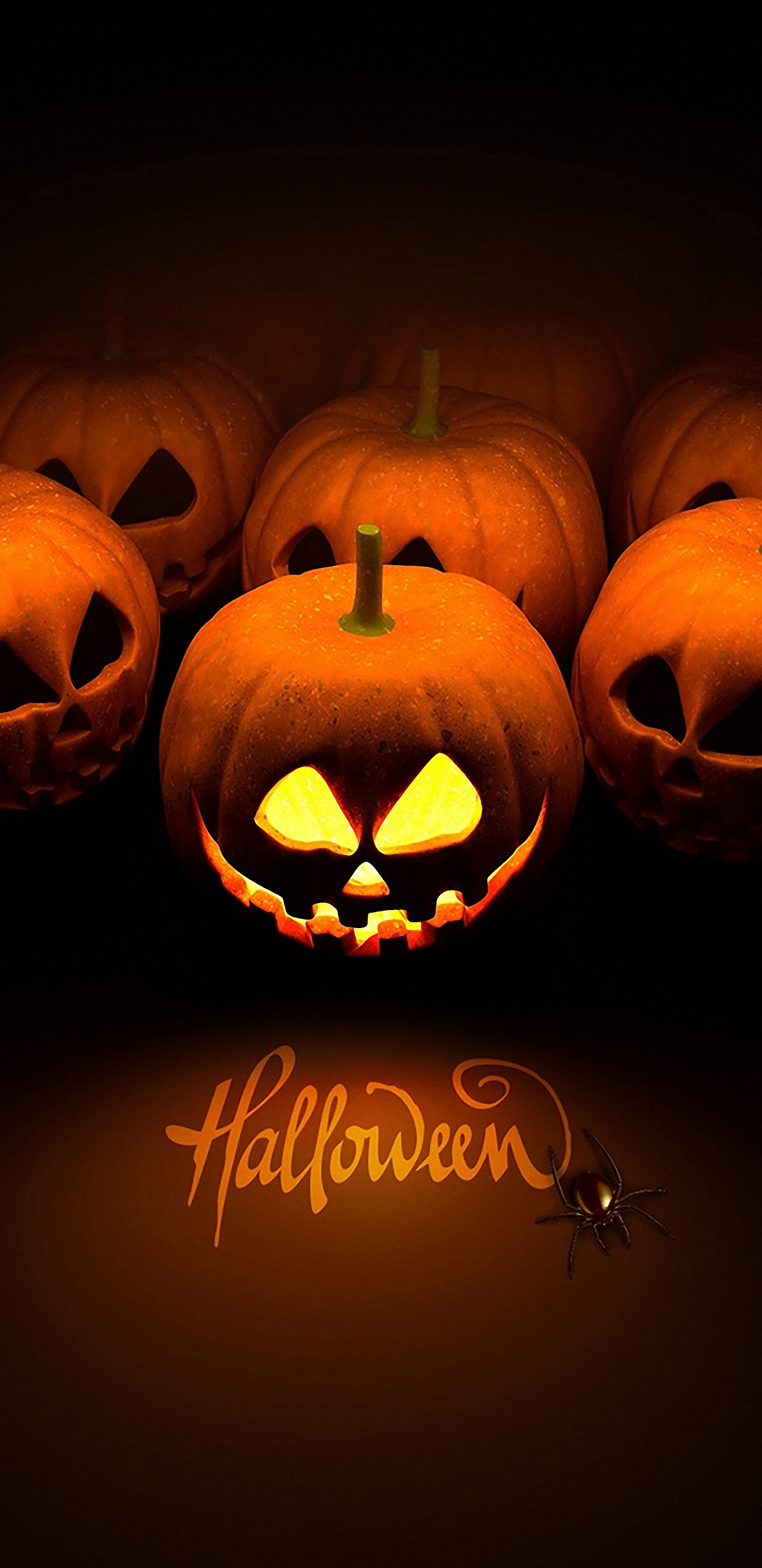 HD Halloween Pumpkin Galaxy S8 Wallpaper