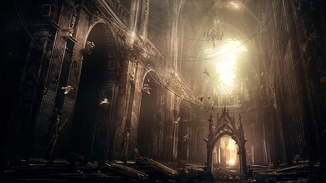 Abandoned Gothic Cathedral By Igrafx