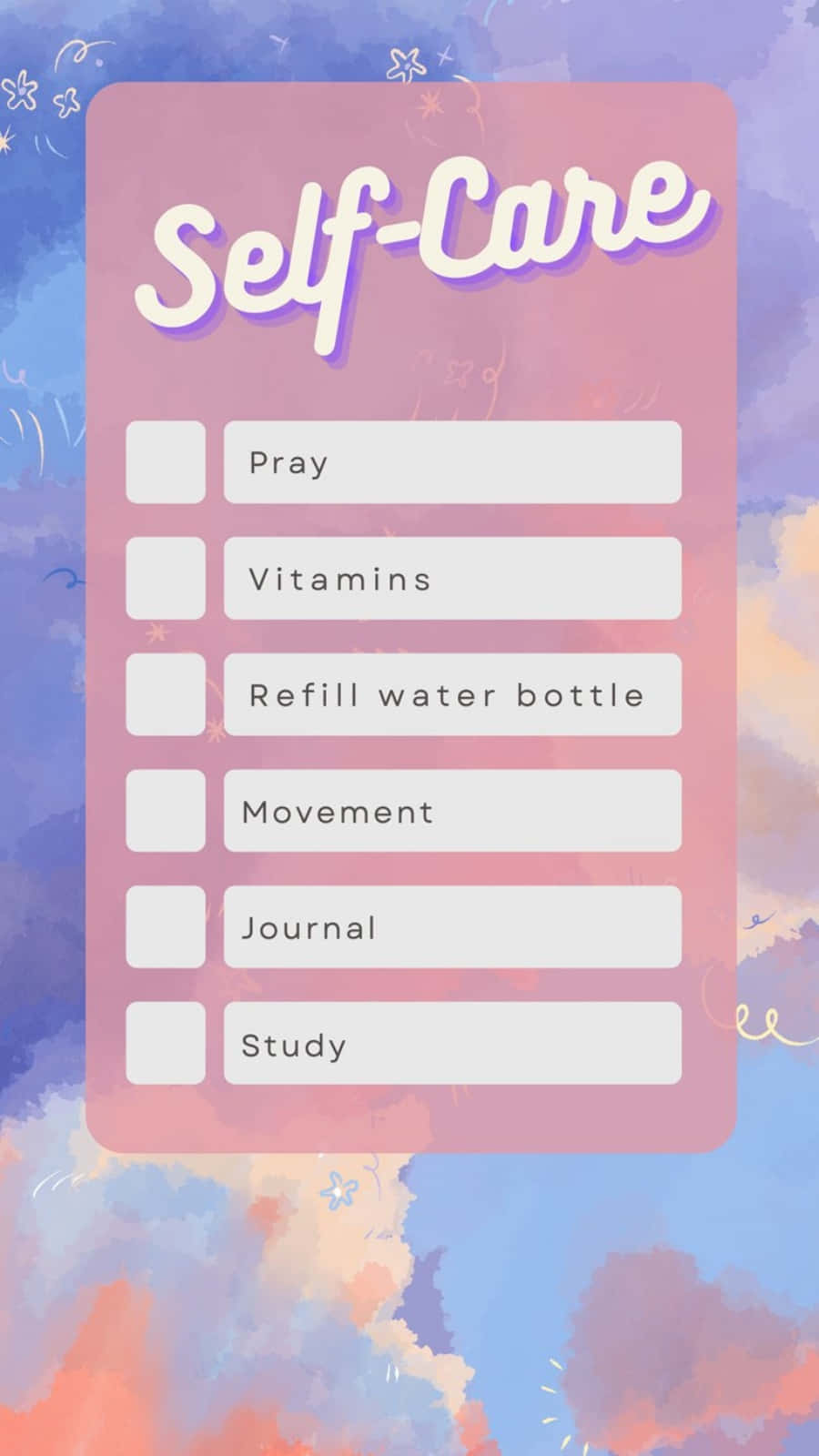 Self Care X Wallpaper