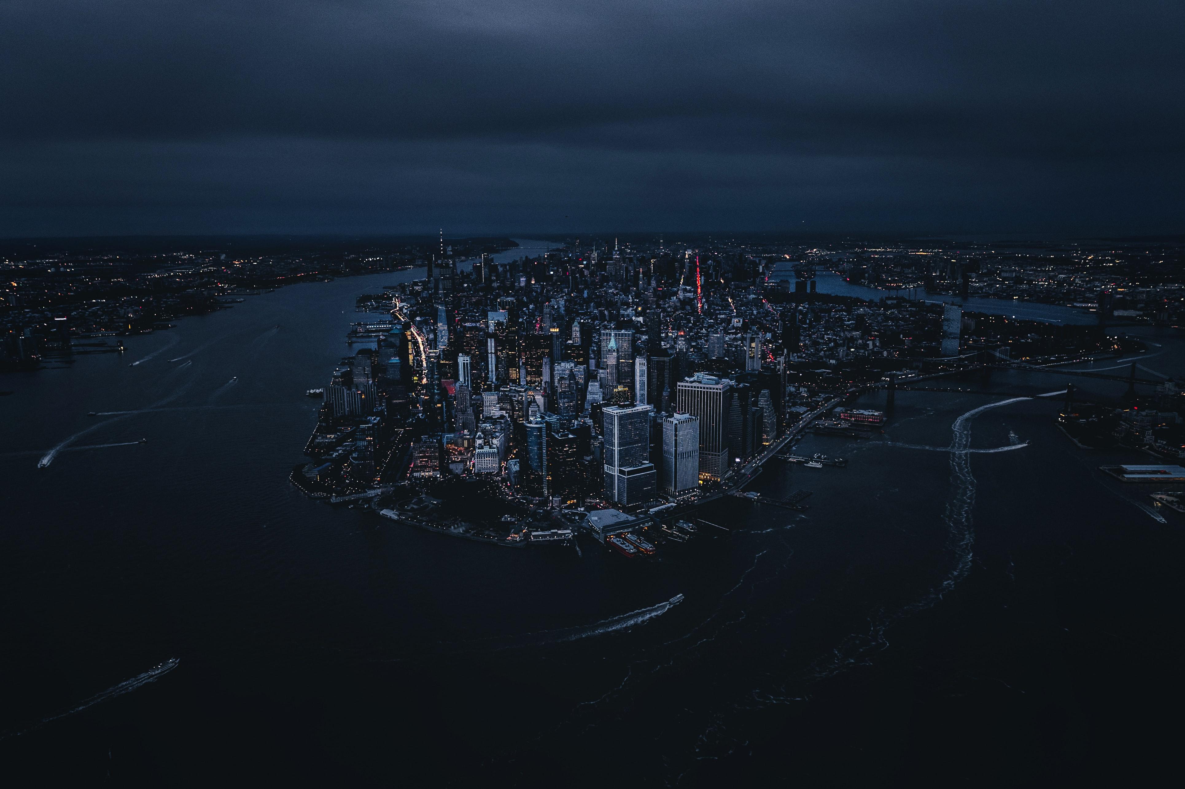 Wallpaper 4k United States Above The Big Apple