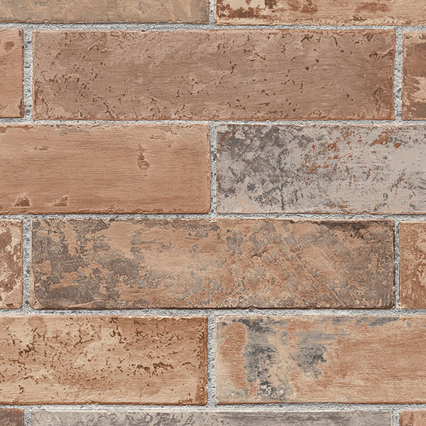 Free download Brick Wall Wallpaper Earth Tone Faux Stone Prepasted