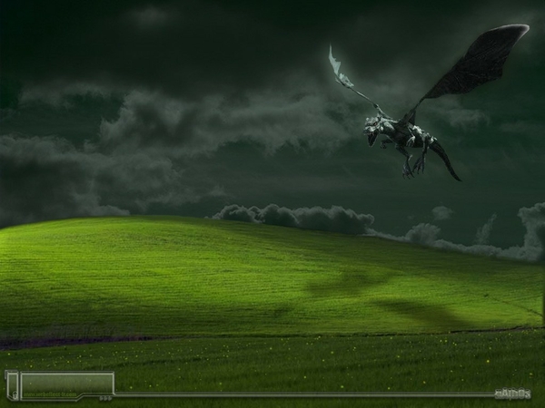 Dragons Dark Microsoft Windows Wallpaper