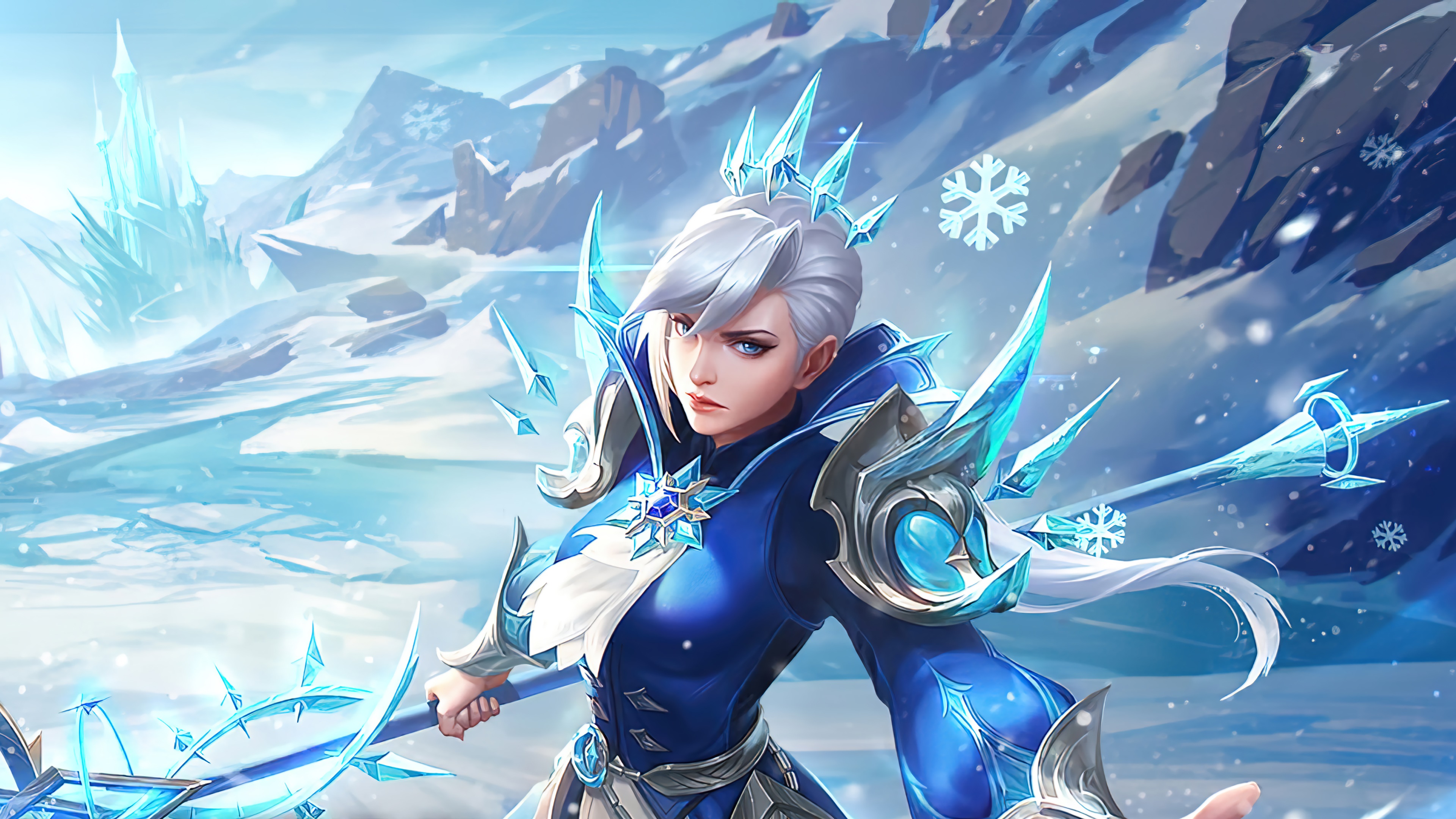Silvanna Queen Frost Mobile Legends Mlbb Game Skin 4k HD Wallpaper