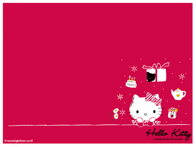 Hello Kitty Loft Christmas Wallpaper
