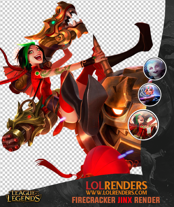 Firecracker Jinx Render League Of Legends By Rikkutenjouss On