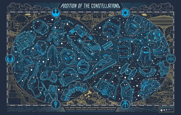 Wallpaper Star Wars Constellation Map Fantasy