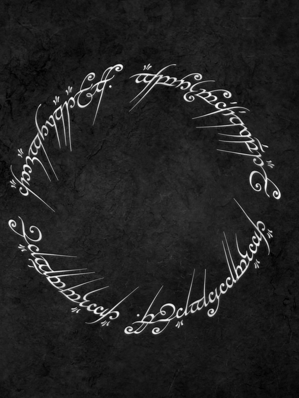 Lotr Ring Carvings Screensaver For Amazon Kindle