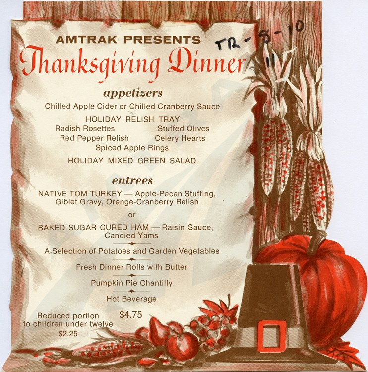 A Thanksgiving Feast Amtrak History Of America S Railroad
